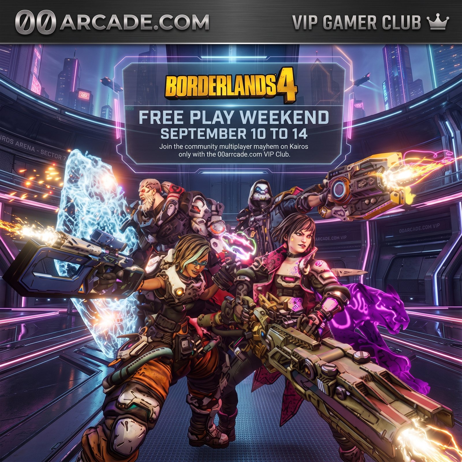 Borderlands 4 Freeplay Weekend September 10 to 14